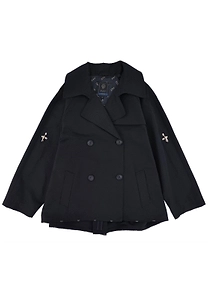 Fay Kids Ruffled Belted Trench Coat