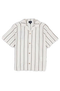 Fay Kids Short Sleeved Striped Shirt