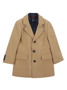 Fay Kids Long-Sleeved Single-Breasted Coat