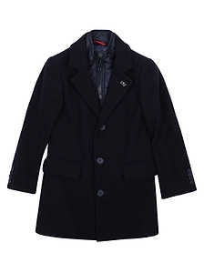 Fay Kids Long-Sleeved Single-Breasted Coat
