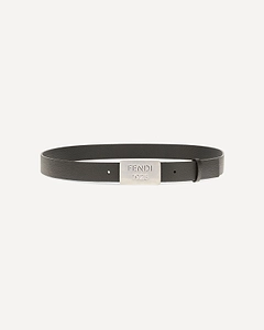 Fendi 1925 Logo Plaque Leather Belt