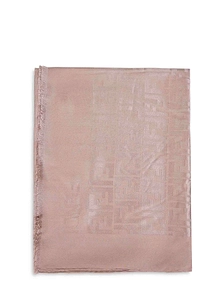 Fendi All-Over Ff Motif Frayed-Edge Scarf