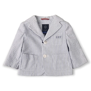 Fay Kids Striped Single-Breasted Tailored Blazer