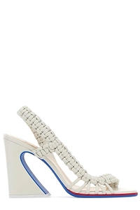 Fendi Arc Braided Heeled Sandals