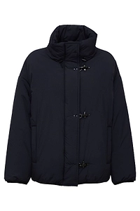 Fay Padded 3-Buckle Hooded Jacket