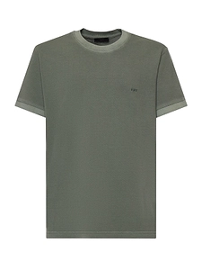Fay Piqué Logo Crew-Neck T-Shirt