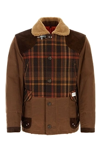 Fay Plaid Patterned Button-Up Jacket