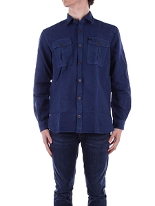 Fay Pocket Detail Buttoned Shirt