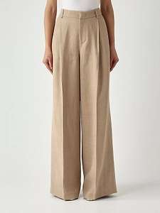 Pleated Wide-Leg Pants