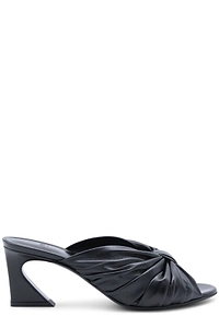 Fendi Bow-Detailed Gathered Heeled Sandals