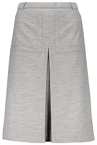 Box-Pleat Detail A-Line Skirt