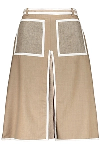 Fendi Box-Pleat Detail A-Line Skirt