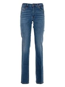Fay Pressed-Crease Skinny Jeans