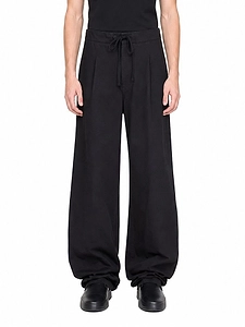 Pleat Front Drawstring Pants