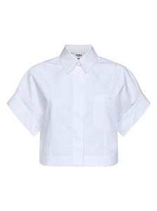 Fendi Cocoon Sleeves Cropped Shirt