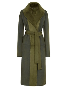 Fendi Collared Belted Coat