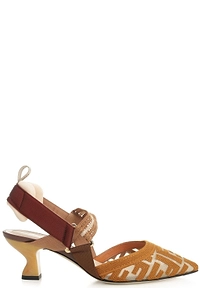 Fendi Colibrì Slingback Pointed-Toe Pumps