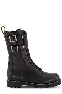Fendi Commando Lace-Up Biker Boots