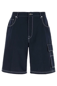Fendi Ff Embroidered Cargo Bermuda Shorts