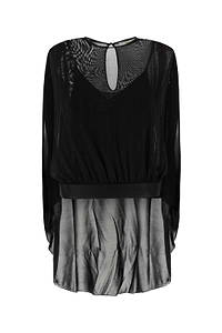 Fendi Crewneck Asymmetric Sleeveless Top