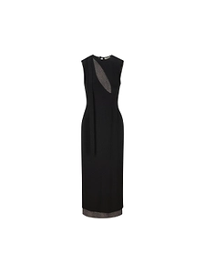 Fendi Cut-Out Detailed Sleeveless Midi Dress