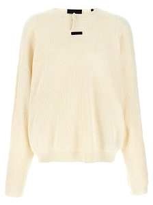 Fear Of God Essentials Waffle-Knit Henley Neck Jumper
