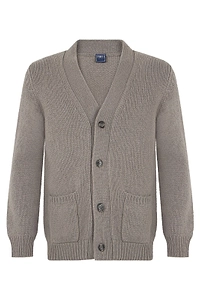 Fedeli Shawl Collar Buttoned Cardigan