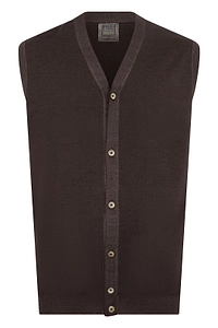 Fedeli Buttoned Sleeveless Cardigan