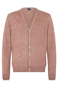 Fedeli Buttoned V-Neck Cardigan