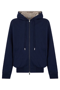 Fedeli Zip-Up Hooded Sweatshirt