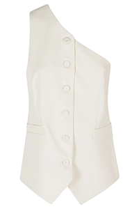 Federica Tosi Asymmetric Long Gilet Top