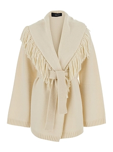 Federica Tosi Fringed Belted Cardigan