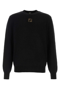 Fendi Ff Corduroy Crewneck Knitted Jumper