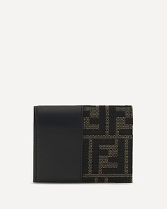 Fendi Ff Jacquard Compact Wallet