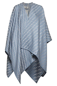 Fendi Ff Jacquard Poncho