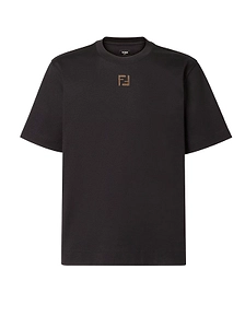 Fendi Ff Motif Crewneck T-Shirt
