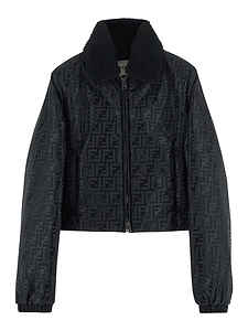 Fendi Ff Motif Short Padded Jacket