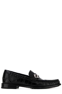 Fendi Ff Plaque Slip-On Loafers