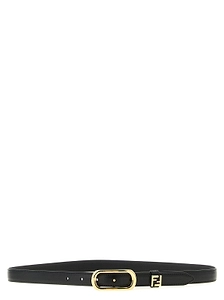 Fendi Ff Thin Oval-Buckle Belt