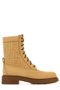 Fendi Filo Combat Lace-Up Boots