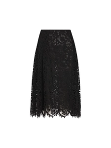 Fendi Flared Lace Midi Skirt