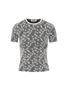 Fendi Floral Motif Short Sleeved T-Shirt