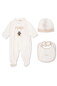 Fendi Kids Bear-Print Set Of Three Babywear