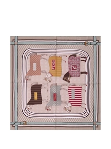Fendi Kids Cavalli Print Scarf