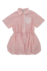 Fendi Kids Elasticated Waistband Bubble-Hem Dress