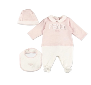 Fendi Kids Fendi Roma Terry Embroidered Baby Kit