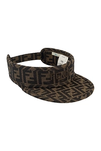 Fendi Kids Ff Jacquard Logo Embroidered Visor
