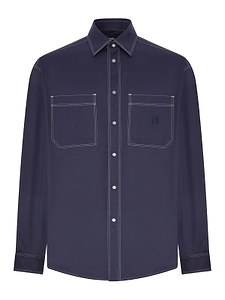 Fendi Logo Embroidered Long-Sleeved Shirt