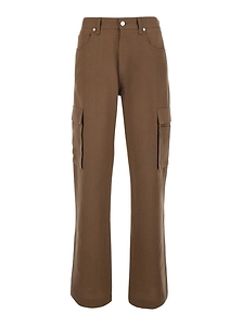Fendi Logo Embroidered Straight-Cut Cargo Trousers