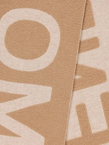 Fendi Logo Detailed Fringed Scarf